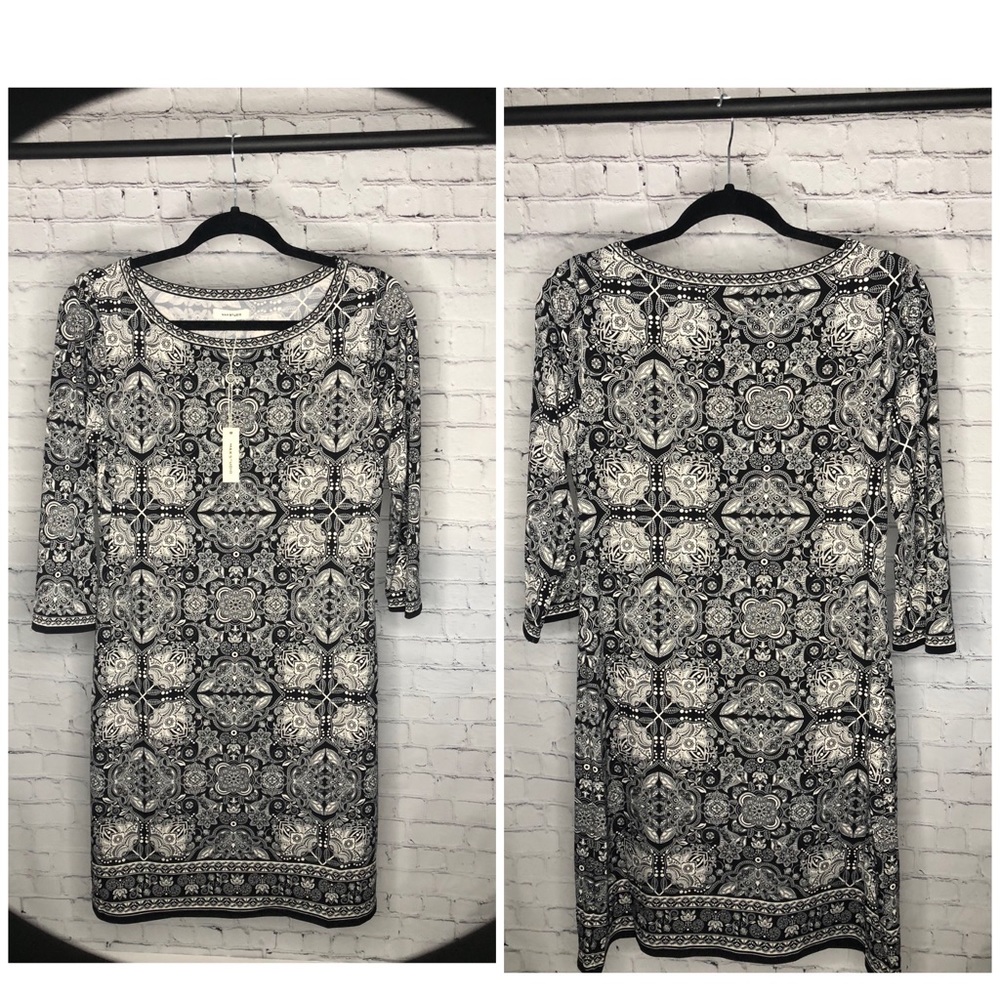 NWT. Black and white Max studios dress
